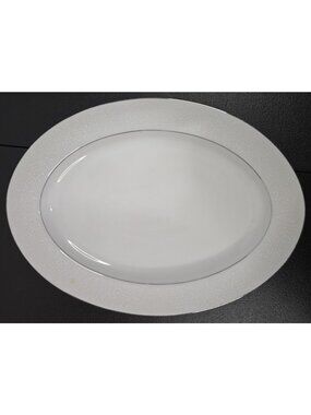 Vintage Crown Victoria China Lovelace 14”x10.5” Oval Serving Platter Japan